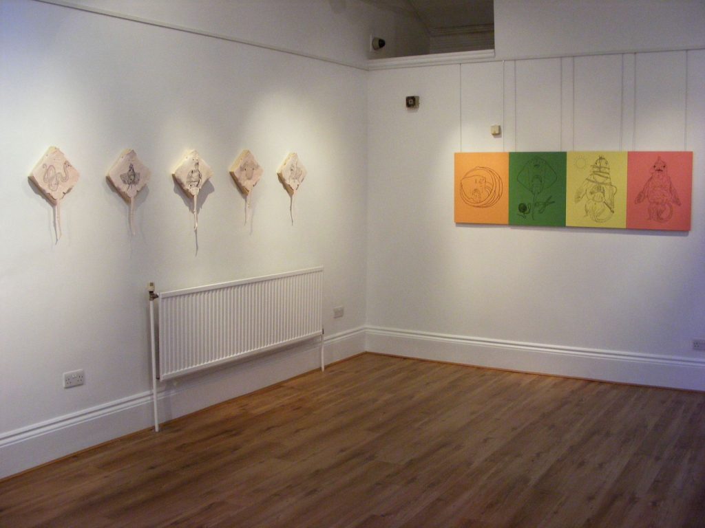 Gallery view of Whittled rays exhibition, 2009.