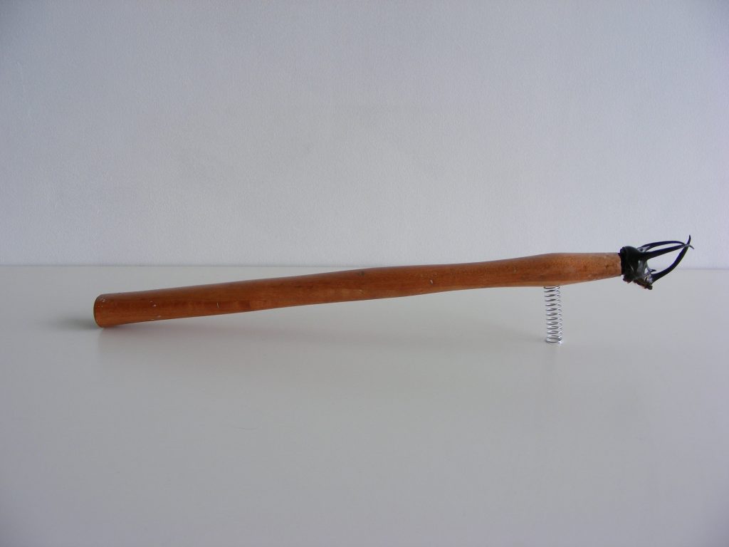Curio (Picasso stick), 2011. Mixed media.