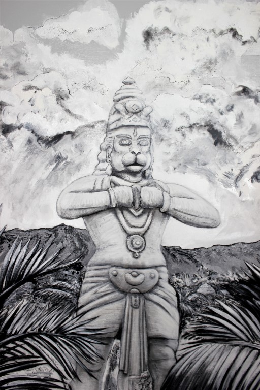 Hanuman Langurs, detail 3.